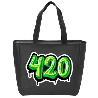 420 Graffiti  Zip Tote Bag