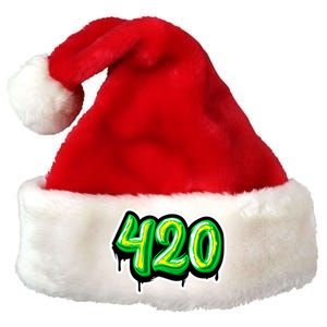 420 Graffiti  Premium Christmas Santa Hat