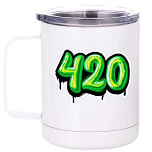 420 Graffiti  12 oz Stainless Steel Tumbler Cup