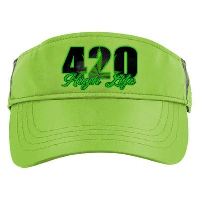 420 High Life Medical Marijuana Weed Adult Drive Performance Visor