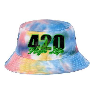 420 High Life Medical Marijuana Weed Tie Dye Newport Bucket Hat