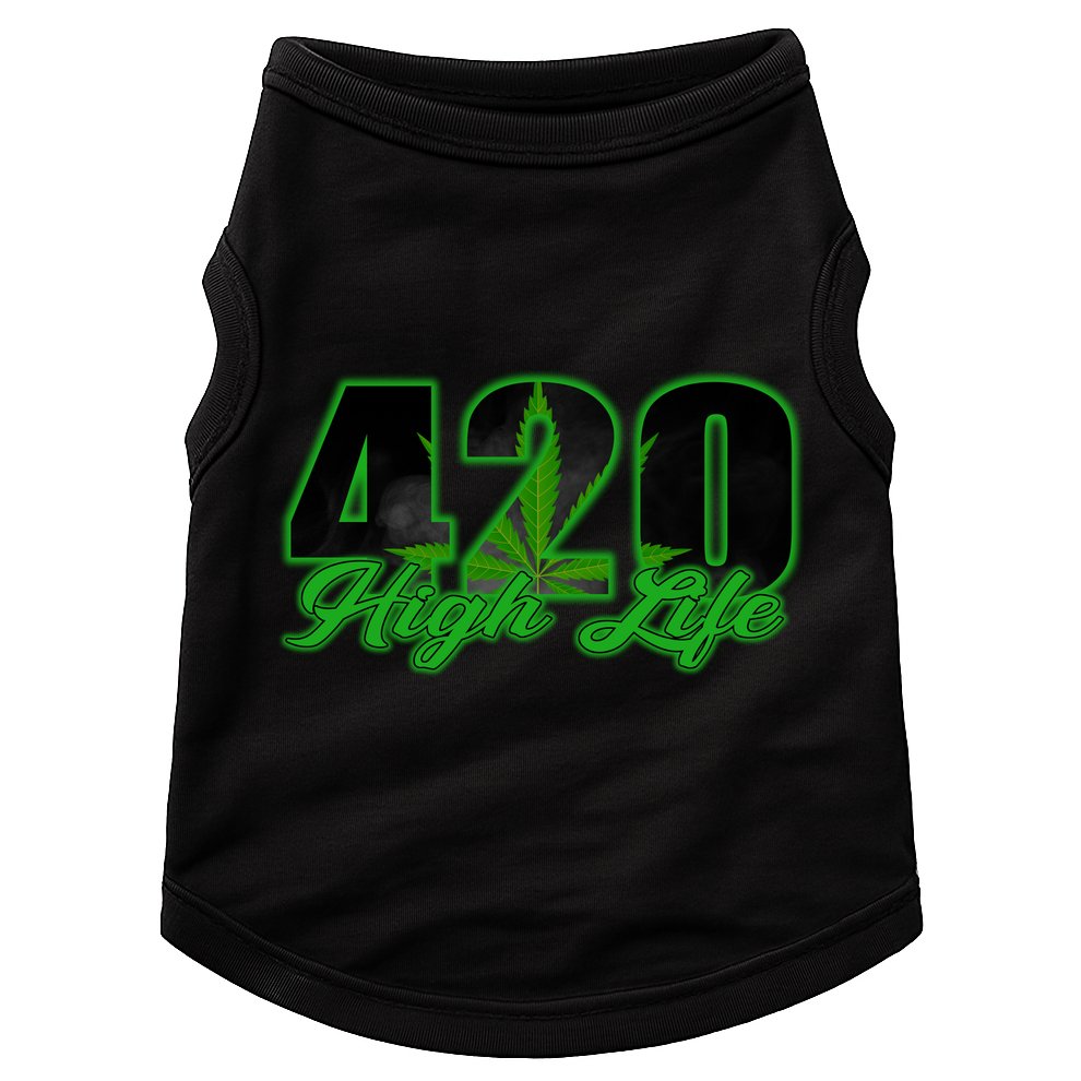 420 High Life Medical Marijuana Weed Doggie Tank