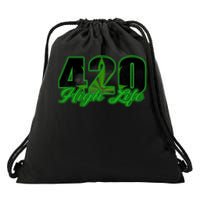 420 High Life Medical Marijuana Weed Drawstring Bag