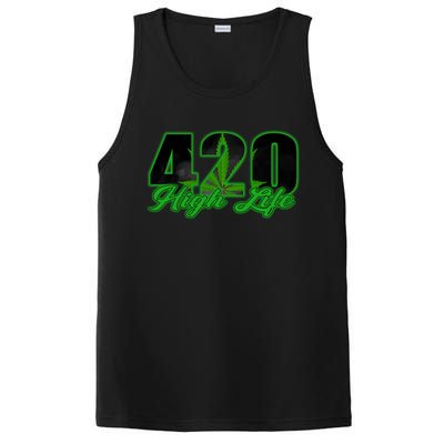 420 High Life Medical Marijuana Weed PosiCharge Competitor Tank