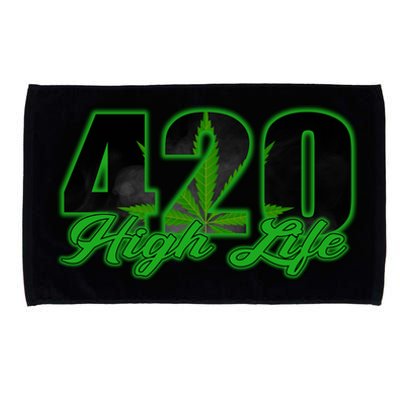 420 High Life Medical Marijuana Weed Microfiber Hand Towel