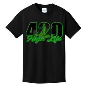 420 High Life Medical Marijuana Weed Kids T-Shirt