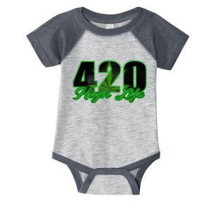 420 High Life Medical Marijuana Weed Infant Baby Jersey Bodysuit