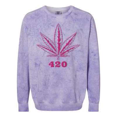 420 Leaf Colorblast Crewneck Sweatshirt