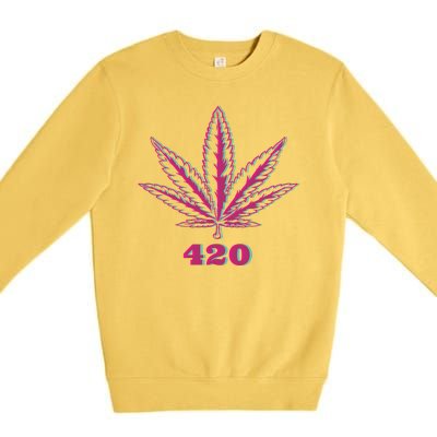 420 Leaf Premium Crewneck Sweatshirt