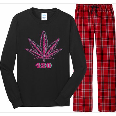 420 Leaf Long Sleeve Pajama Set