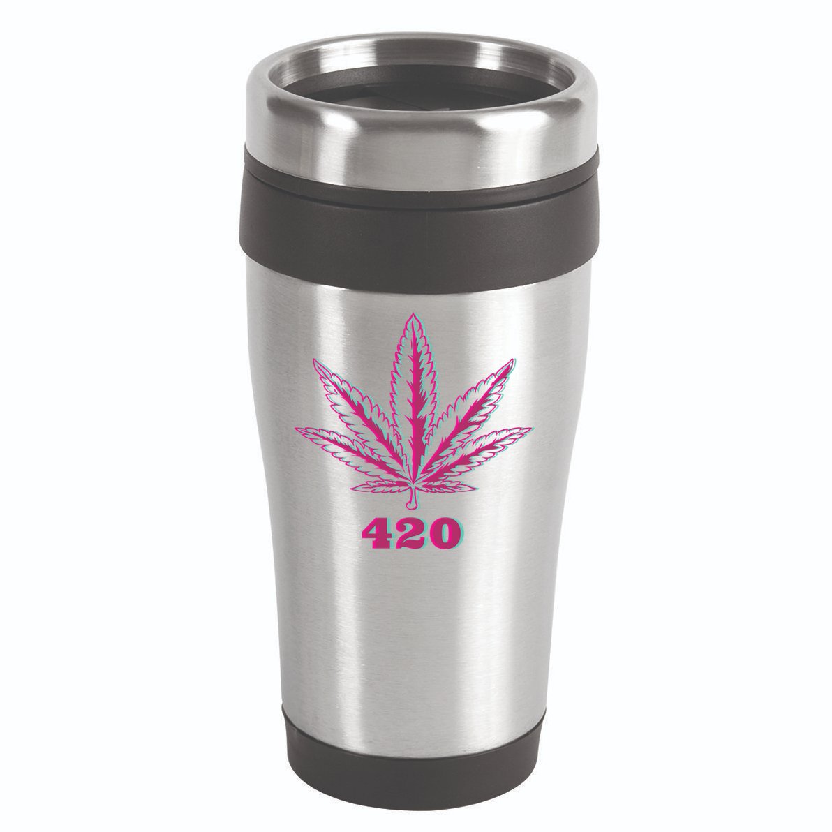 420 Leaf 16oz Travel Tumbler