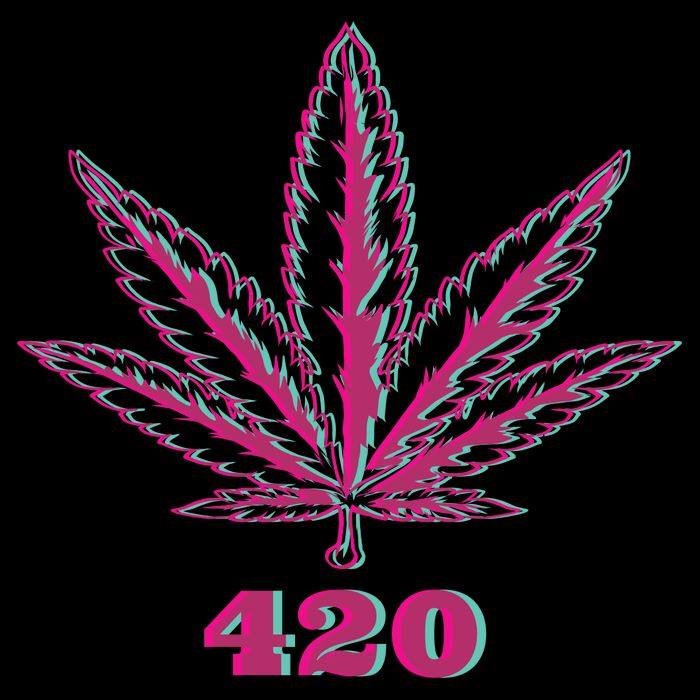 420 Leaf Cropped Pullover Crew