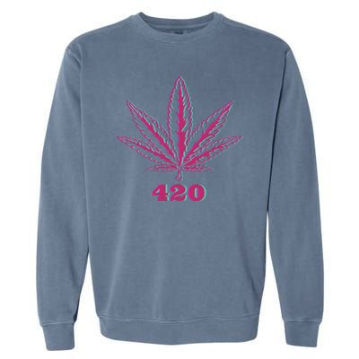 420 Leaf Garment-Dyed Sweatshirt