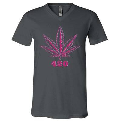 420 Leaf V-Neck T-Shirt