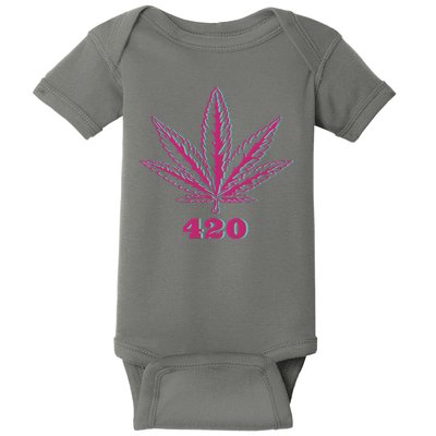 420 Leaf Baby Bodysuit