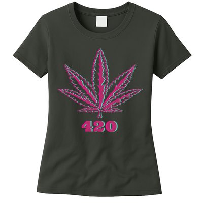 420 Leaf Womens T-Shirt