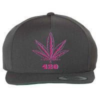 420 Leaf Wool Snapback Cap