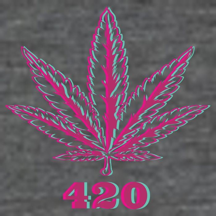 420 Leaf Wool Snapback Cap