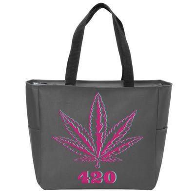 420 Leaf Zip Tote Bag