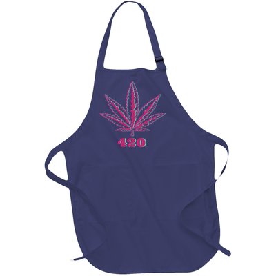 420 Leaf Full-Length Apron With Pockets