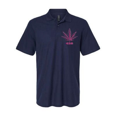 420 Leaf Softstyle Adult Sport Polo