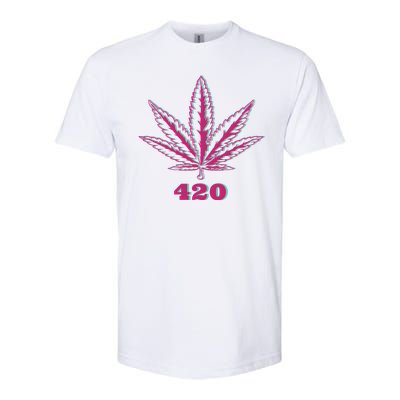 420 Leaf Softstyle CVC T-Shirt