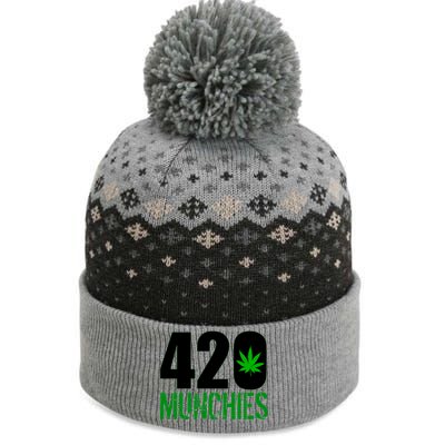 420 Munchies Weed Leaf The Baniff Cuffed Pom Beanie