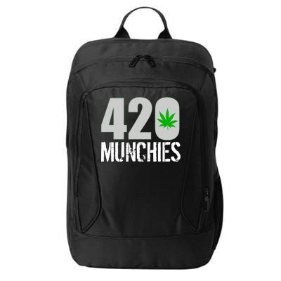 420 Munchies Weed Leaf City Backpack