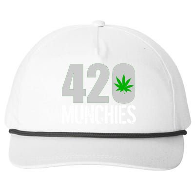 420 Munchies Weed Leaf Snapback Five-Panel Rope Hat