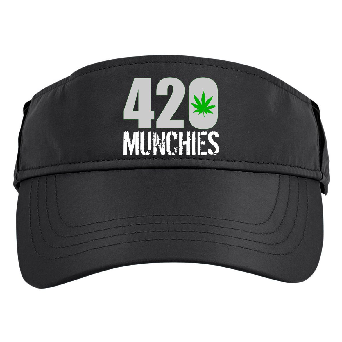 420 Munchies Weed Leaf Adult Drive Performance Visor