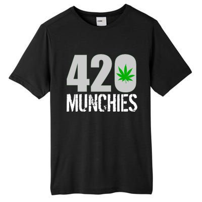 420 Munchies Weed Leaf Tall Fusion ChromaSoft Performance T-Shirt