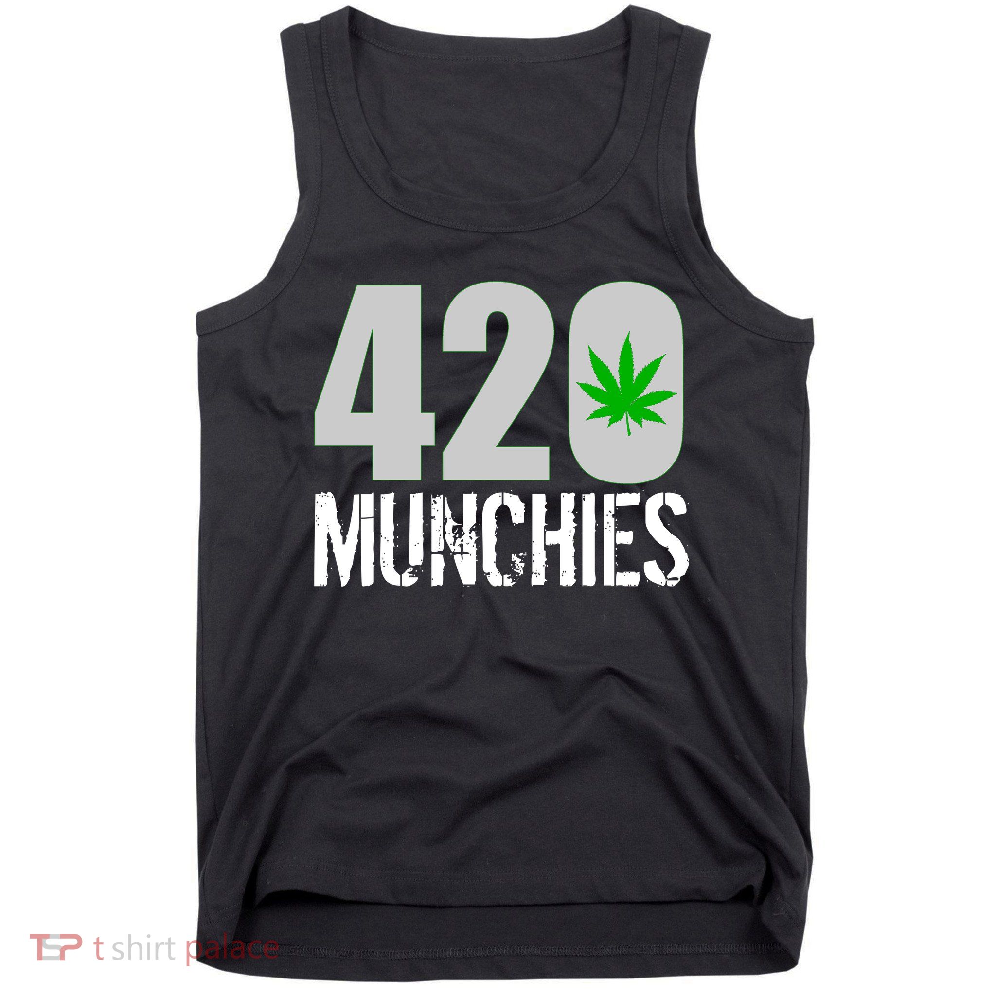 420 Munchies Weed Leaf Tank Top