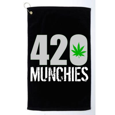 420 Munchies Weed Leaf Platinum Collection Golf Towel