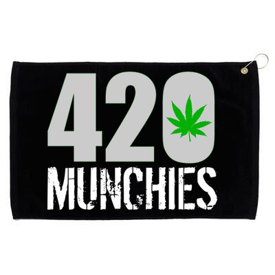 420 Munchies Weed Leaf Grommeted Golf Towel