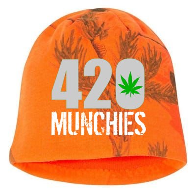 420 Munchies Weed Leaf Kati - Camo Knit Beanie