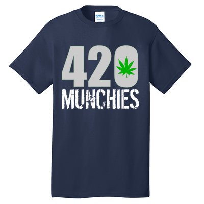 420 Munchies Weed Leaf Tall T-Shirt