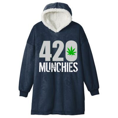 420 Munchies Weed Leaf Hooded Wearable Blanket