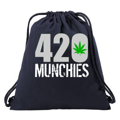 420 Munchies Weed Leaf Drawstring Bag