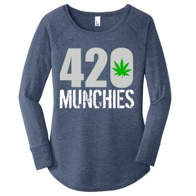 420 Munchies Weed Leaf Women's Perfect Tri Tunic Long Sleeve Shirt