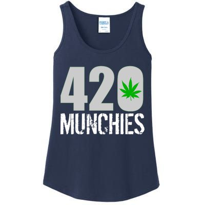 420 Munchies Weed Leaf Ladies Essential Tank