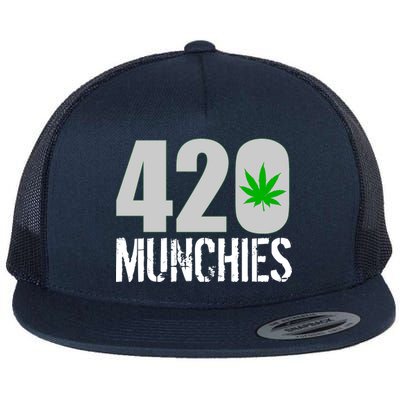 420 Munchies Weed Leaf Flat Bill Trucker Hat