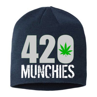 420 Munchies Weed Leaf Sustainable Beanie