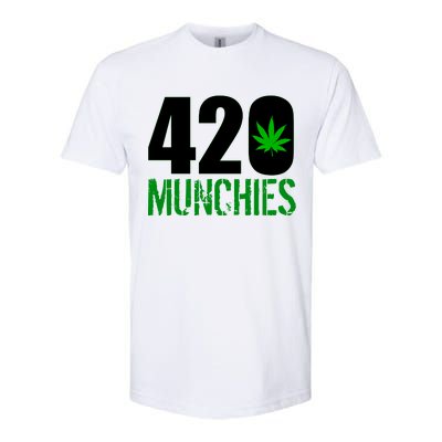 420 Munchies Weed Leaf Softstyle CVC T-Shirt