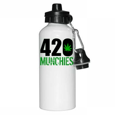 420 Munchies Weed Leaf Aluminum Water Bottle