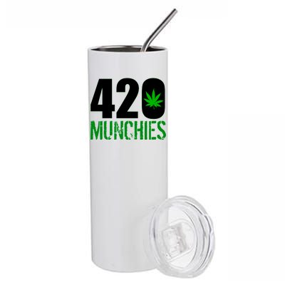 420 Munchies Weed Leaf Stainless Steel Tumbler