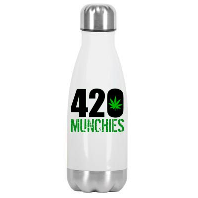 420 Munchies Weed Leaf Stainless Steel Insulated Water Bottle