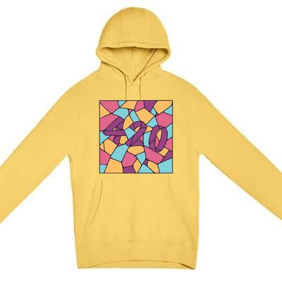 420 Stained Glass Premium Pullover Hoodie