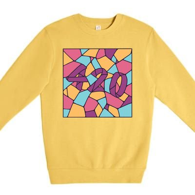 420 Stained Glass Premium Crewneck Sweatshirt