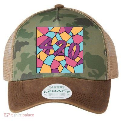 420 Stained Glass Legacy Tie Dye Trucker Hat