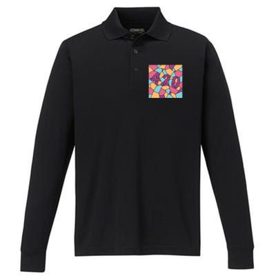 420 Stained Glass Performance Long Sleeve Polo